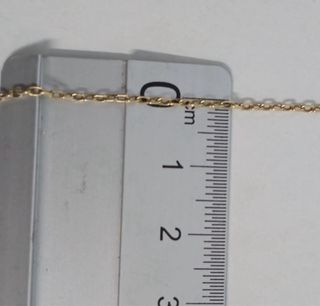 Cadena forzada fina oro 18k 59cm