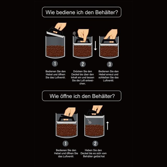 Contenitore ermetico per caffè in acciaio inossidabile KC Kitchen & Co. 1kg