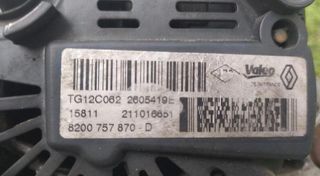 Alternador renault 265384 8200757870d megane bose