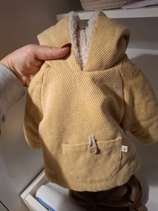 Chaquetón El Corte Inglés Beige de 6 a 9 meses