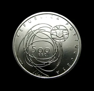 PLATA PORTUGAL 500$ 2001  SIN CIRCULAR