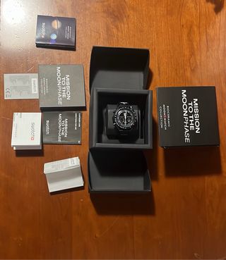 Omega x Swatch Mission to the Moonphase Nero