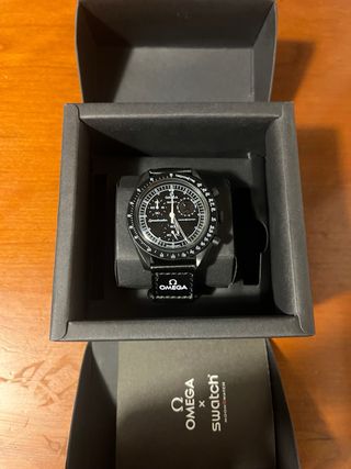 Omega x Swatch Mission to the Moonphase Nero