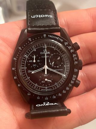 Omega x Swatch Mission to the Moonphase Nero