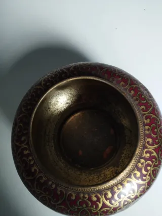 Caja de Estaño Tchibo Rojo y Dorado