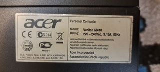 PC Windows XP Acer Veriton M410