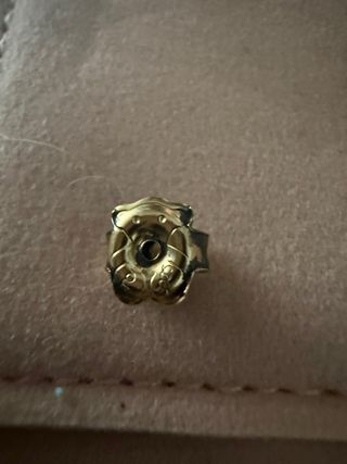 Pendientes Tous Oso Negro Baño Oro 18kt