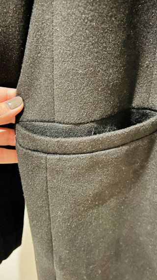 Abrigo Negro Paño Primark NUEVO