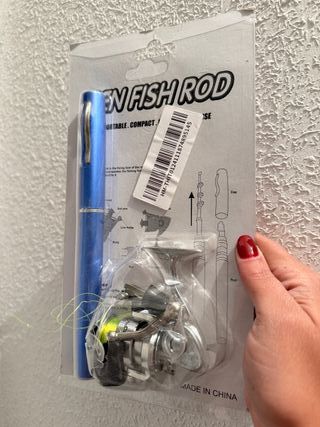 Kit Caña Pescar Mini Portátil