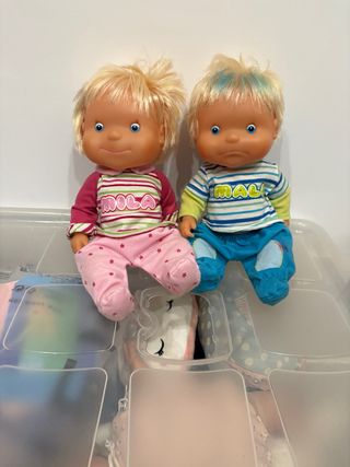 Muñecos Mila y Malo