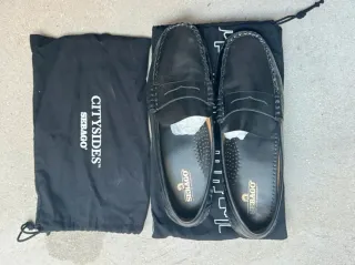 Mocasines Sebago Negro Cuero