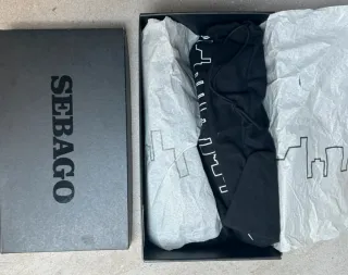 Mocasines Sebago Negro Cuero