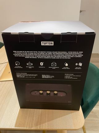 Marshall Tufton Altavoz Bluetooth Negro Nuevo