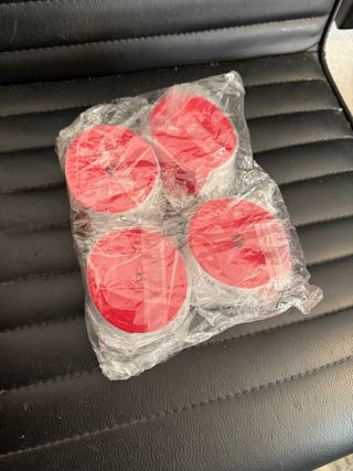 4 Cinturones de Seguridad Rojos Universales