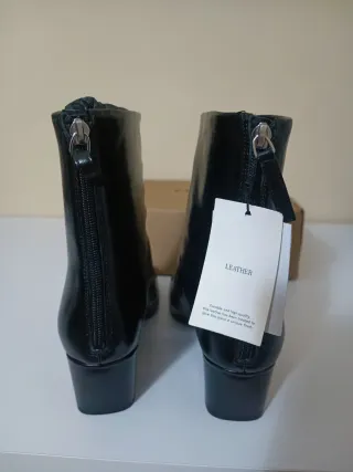 Botines Mango Negros Tacón