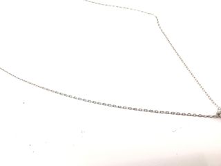 cadena plata 925mm con piedra con circonita 19 2.5cm