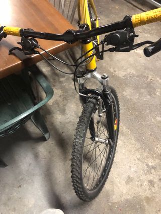 Bicicleta shimano  amarilla perlada