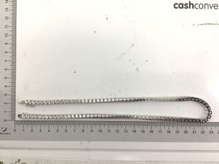 gargantilla plata 925mm con piedra con circonita 20cm