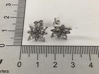 pendientes plata 925mm con piedra con circonita