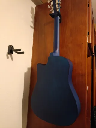 Guitarra Acústica Azul 38" nueva.