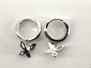 argollas plata 925mm con piedra con circonita