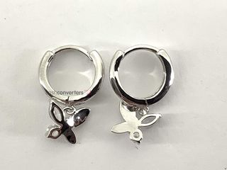 argollas plata 925mm con piedra con circonita