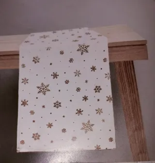 Camino de mesa terciopelo copos nieve