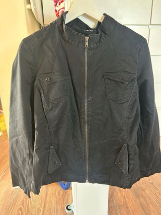 Falda vaquera larga con abertura