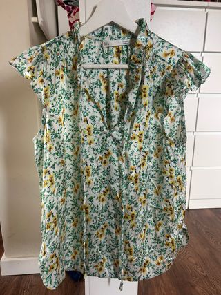 Falda vaquera larga con abertura