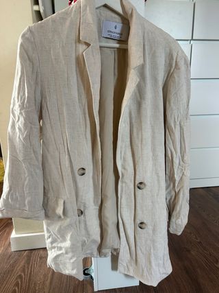 Falda vaquera larga con abertura