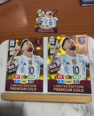Messi Qatar 2022 Premium Gold Edición Limitada 10€