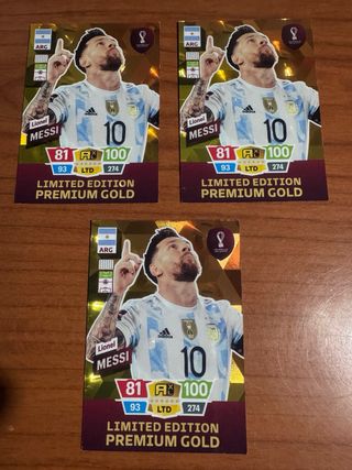 Messi Qatar 2022 Premium Gold Edición Limitada 10€