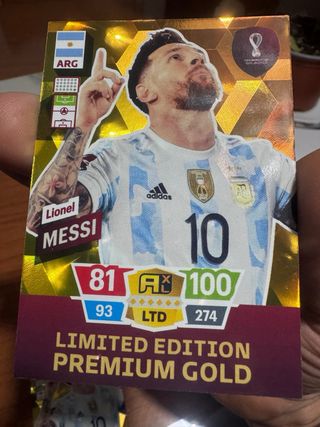Messi Qatar 2022 Premium Gold Edición Limitada 10€