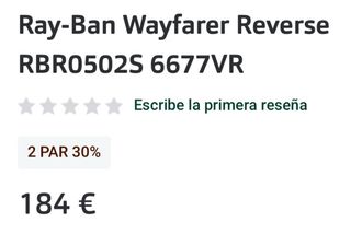 Ray-Ban Wayfarer Reverse Gafas de Sol