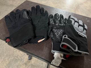 Dos guantes térmicos moto nieve bici