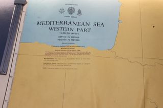 Carta de navegación Mediterráneo Occidental. Mediterranean Sea Western Part. 1983.