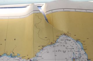 Carta de navegación Mediterráneo Occidental. Mediterranean Sea Western Part. 1983.