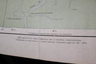 Carta de navegación Bahía y Puerto de Santander. 1982. 1:10.000. 74 x 110 cm