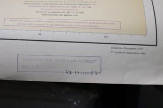 Carta de navegación Bahía y Puerto de Santander. 1982. 1:10.000. 74 x 110 cm