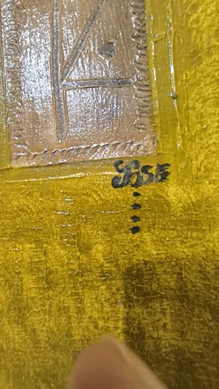 Cuadro Arte Taíno Madera Multicolor