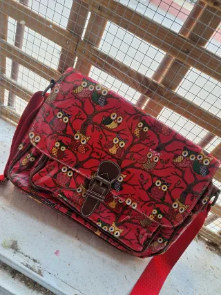 Bolso bandolera con búhos