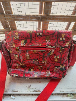 Bolso bandolera con búhos