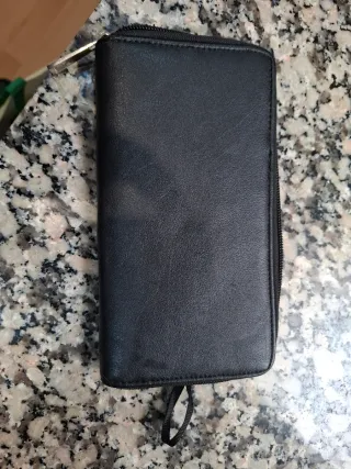 Monedero Inside Negro y Rosa