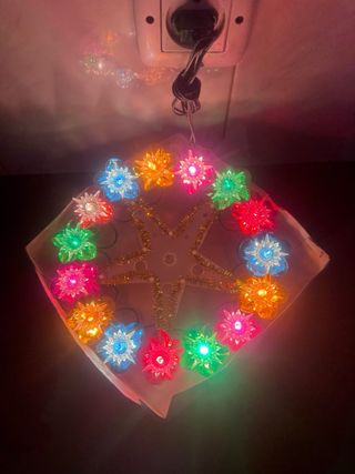 Estrella Navideña Vintage Multicolor