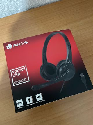Auriculares NGS VOX505USB con Micrófono
