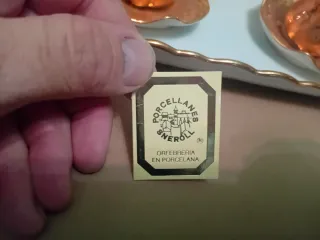 Tazas Bohemia con lámina de oro