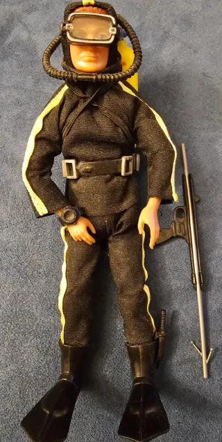 Madelman Submarinista y Balsa Neumática