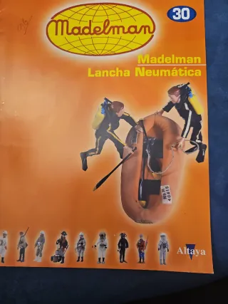 Madelman Submarinista y Balsa Neumática