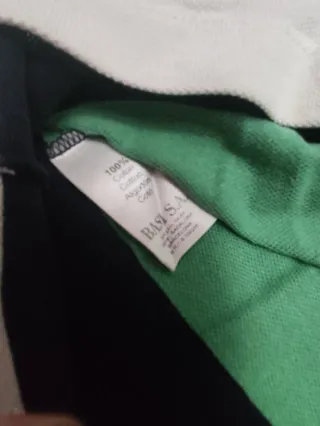 Polo Lacoste Talla XL Rayas Verde/Blanco