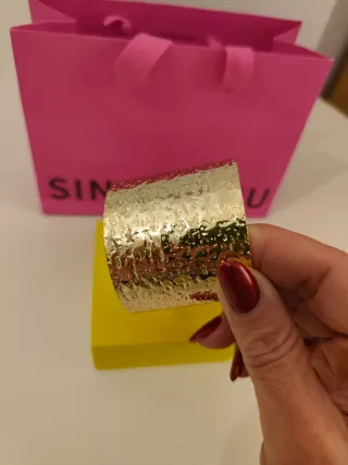 Pulsera brazalete dorado Singularu